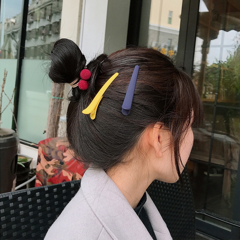 1Pcs Colorful Acrylic Barrette Duckbill Hair Clips Clamp Hair Pins For Women Girls Hairpin Hair Accessories