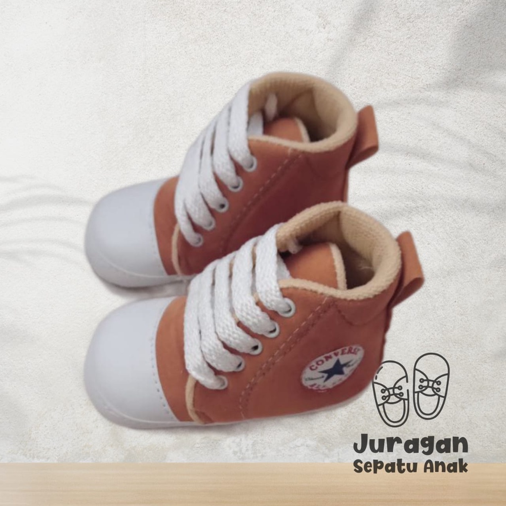 Sepatu bayi prewalker merangkak dan belajar jalan anti slip sepatu bayi keren cnv terlaris/Sepatu bayi/sepatu prewalker