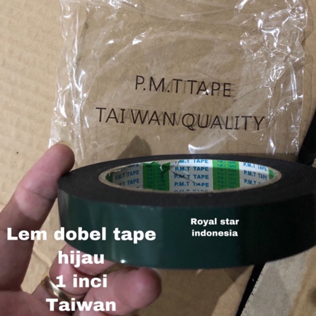 

HIJAU 1” Lem dobel tape Dabel tape Double tape. 1 inci Taiwan lem 2 arah lem 2 sisi dabel tip 2sisi 2arah serbaguna serba guna