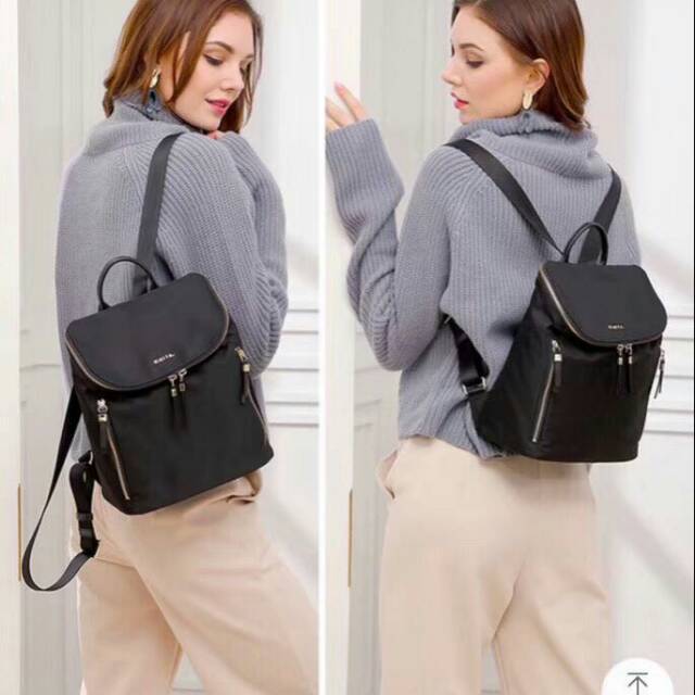 Tumi voyageur lexa zip flap backpack tas ORI ORIGINAL