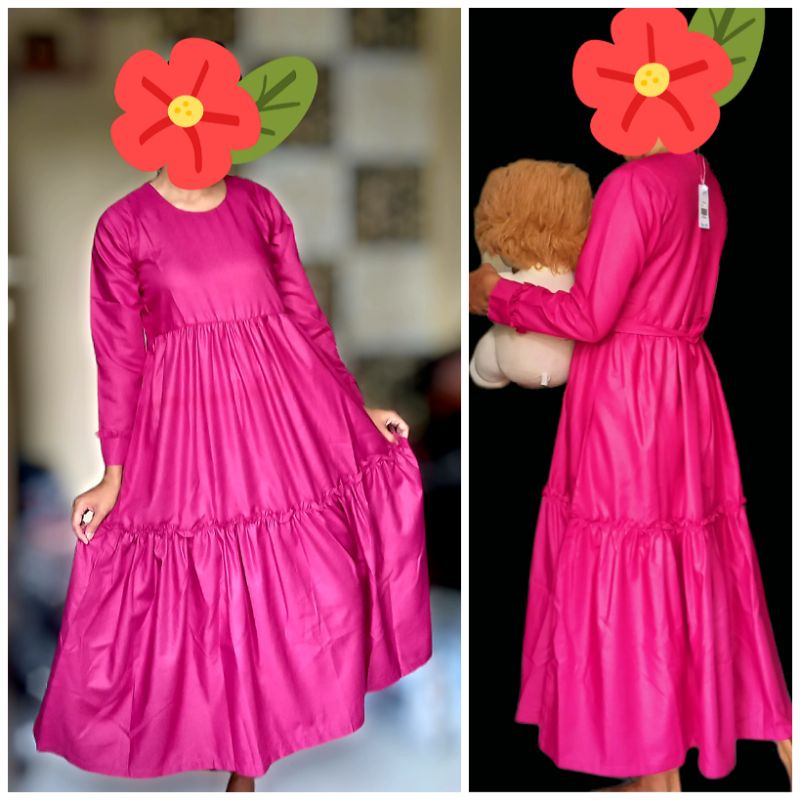 Gamis anak remaja 4AR gamis katun toyobo premium