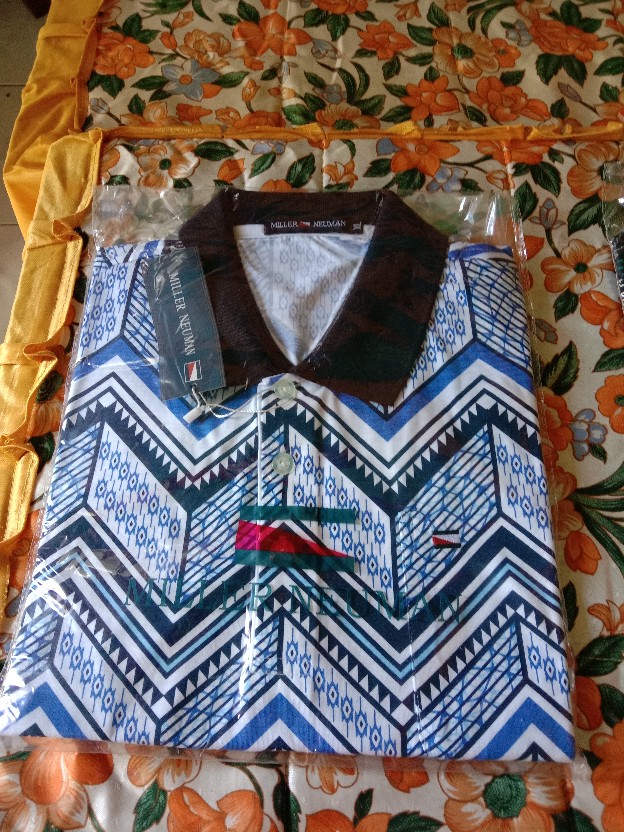 Miller Neuman 53 Kaos Kerah Pria Bapak Dewasa Bahan Katun Mn-53