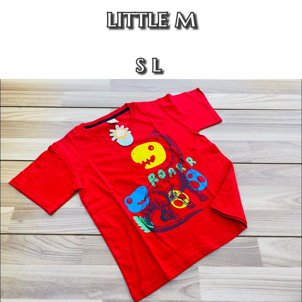 kaos little m merah30