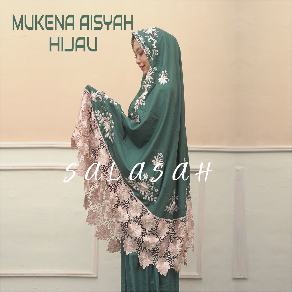 Mukena Bordir Mewah Dewasa Mukena Cantik Aisyah Terbaru 2021