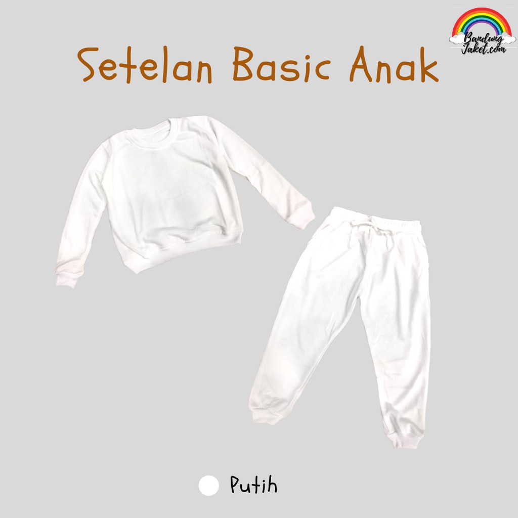 Setelan Basic+Celana JogerAnak II Celana Joger Anak + sweater Basic