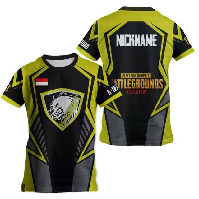 Kaos Jersey  PUBG Custom Baju Tim E sport DriFit Dry Fit 