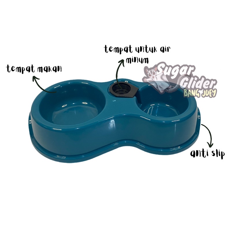 TEMPAT MAKAN DAN MINUM HEWAN KUCING ANJING DOBEL BOTOL TIPE  SMALL / pet bowl kucing kelinci musang