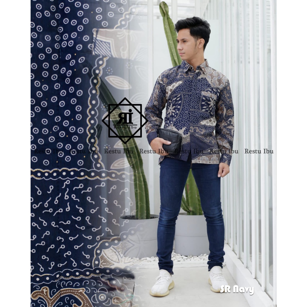 HEM BATIK PERIA LENGAN PANJANG/KEMEJA BATIK PERIA/KEMEJA COWO