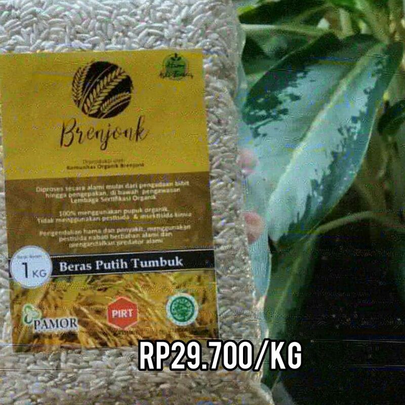 

Beras Putih Tumbuk Organik "Brenjonk