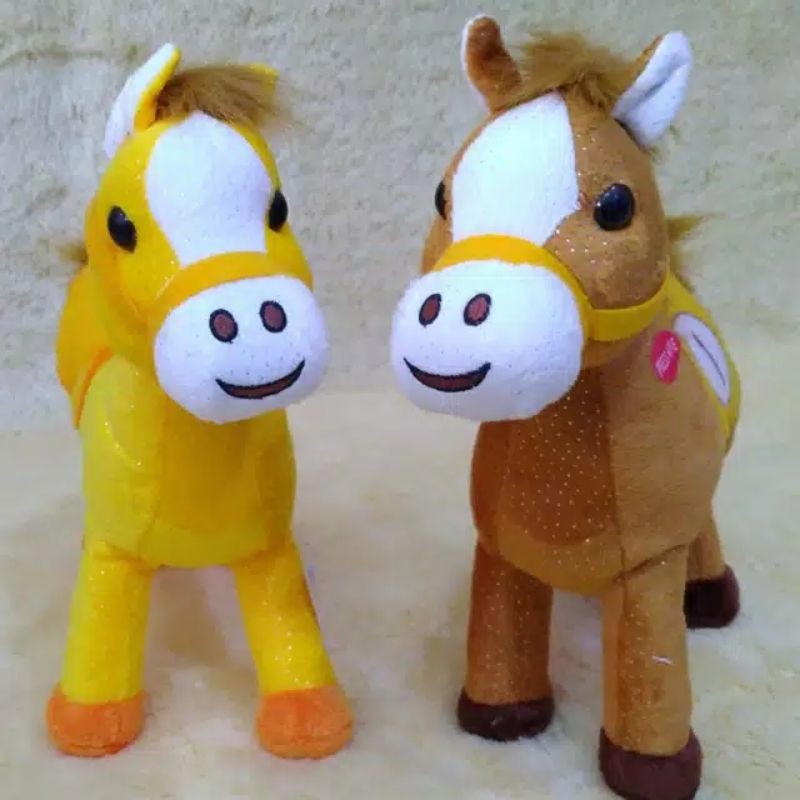 BONEKA KUDA LUCU / BONEKAH KUDA BERSUARA / BONEKAH HORSE TERMURAH TERLARIS