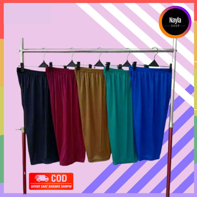 Celana Los Pendek Wanita Santay Jumbo Super Jumbo Kaos Adem