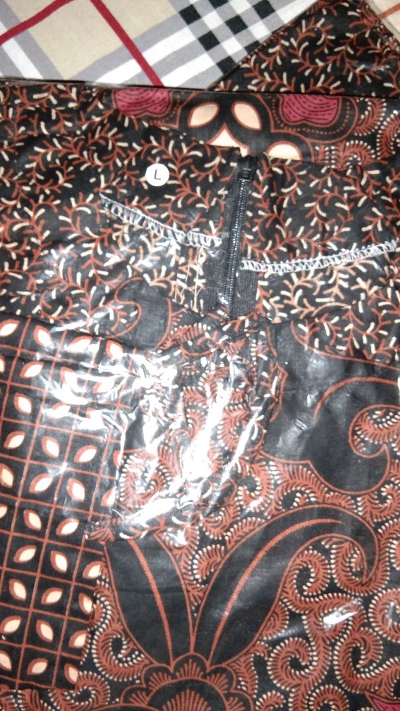 M-l-xl-xxl Batik Tunik Wanita Asj Sa Hrb026 Kenongo Pekalongan Sogan Tulis