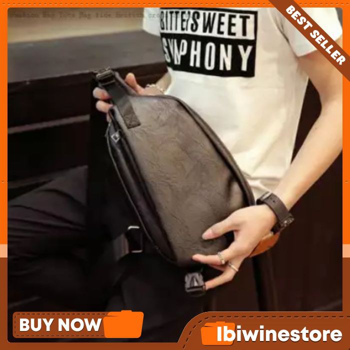 Jual tas murah Bh83 Tas Selempang Kulit Pria Waistbag Kulit Original Tas Pinggang Kulit Tas Branded