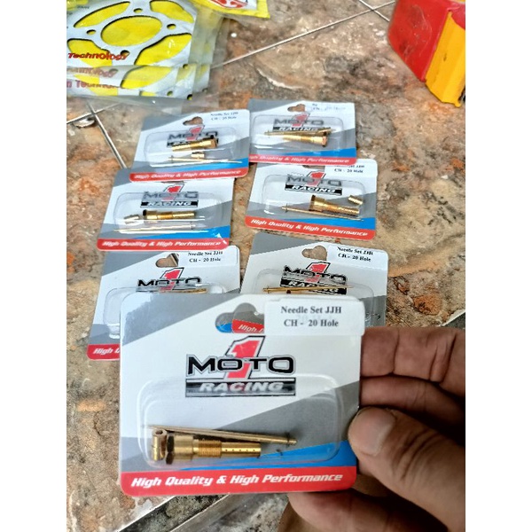 Jarum skep JJH set Nozzle Nozel hole 8 18 20 30 Moto1 needle jet karbu pwk 24.26.28.30.32 pwl sudco