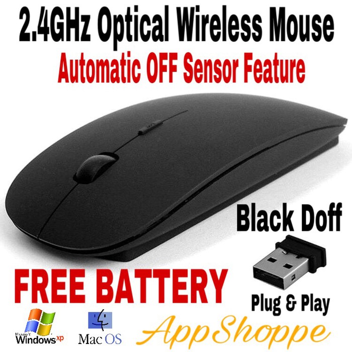 TERLARIS! - MOUSE WIRELESS 2.4GHZ FOR PC LAPTOP MAC 