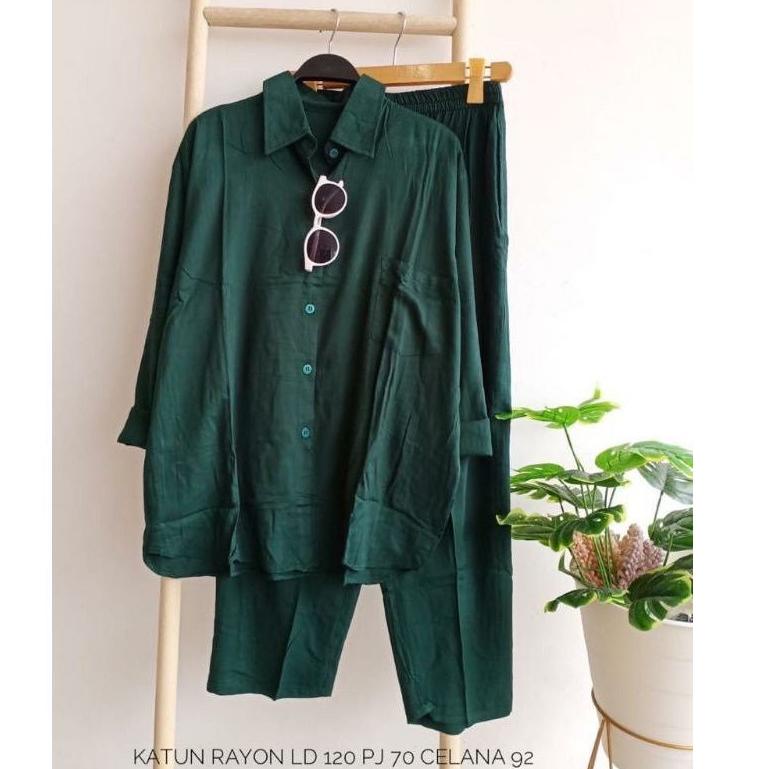 XR.31My22н– ONE SET RAYON JUMBO [M L XL XXL] LD 120 | DAILY SLEEPWEAR POLOS | SETCEL RAYON POLOS | T