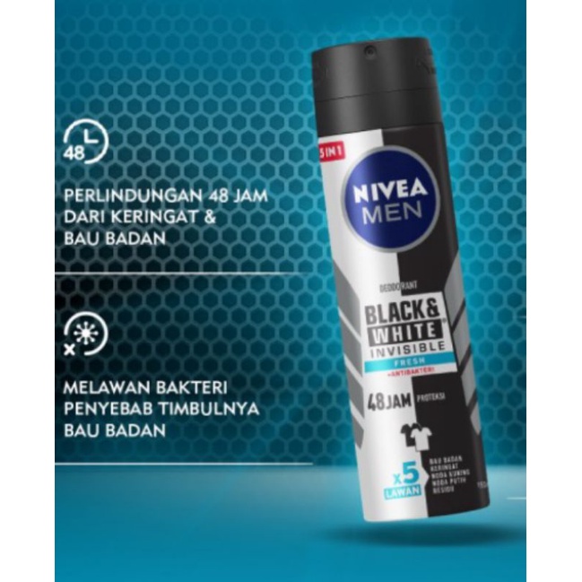 Nivea Men Deodorant Spray 150ml (Pengiriman Khusus P.Jawa)