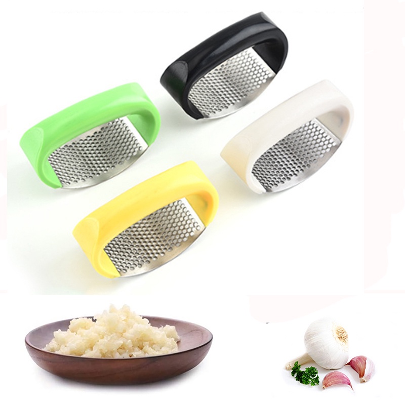 Penghancur Bawang Putih Onion Crusher Garlic Press Stainless Steel Alat Penumbuk Bumbu Dapur Stenlis