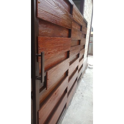 pintu gerbang motif grc setat kayu