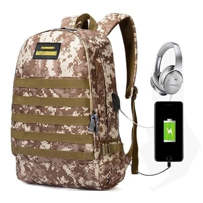 Tas Ransel / Backpack Travel Bag 3P Canvas Military Army