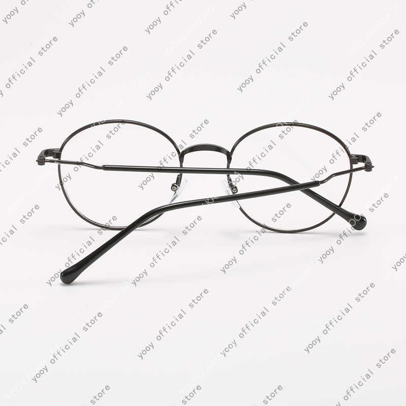 Kacamata Photochromic Anti Radiasi Uv400 Bentuk Bulat Bahan Metal Gaya Korea Untuk Pria Dan Wanita