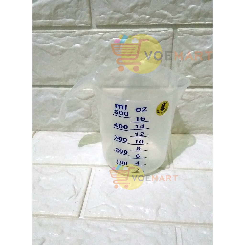 Gelas Ukur / Takar Plastik 500 ml