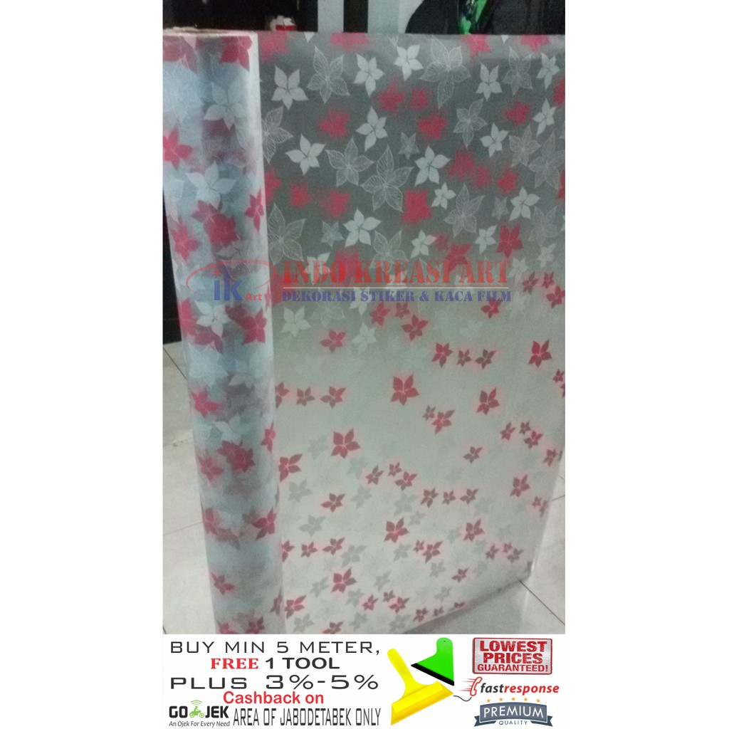 STIKER KACA STICKER KACA MOTIF BINTANG WARNA 122 KACA FILM MOTIF PELAPIS KACA JENDELA