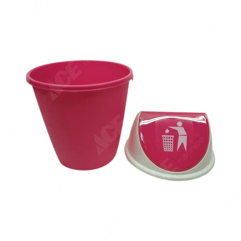 Selma 6 Ltr Hazel Tempat Sampah Dengan Tutup - Pink