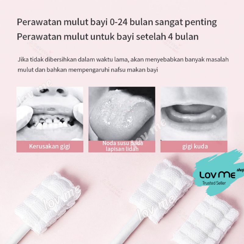 Kuru Baby Oral Cleaner - Pembersih Lidah Gigi Gusi Mulut Bayi