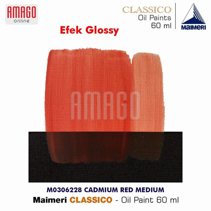 MAIMERI CLASSICO - OIL PAINT - CADMIUM RED MEDIUM - 60ML - M0306228