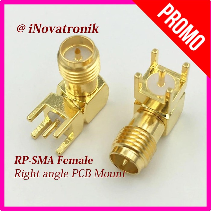 RP-SMA Female PCB Siku L Connector Konektor Antena FPV RP SMA