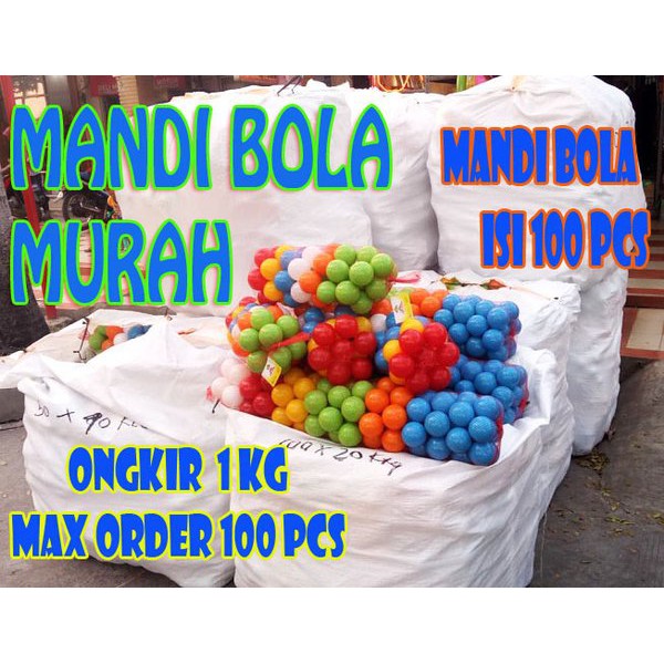 Order Langsung Bola Mandi Mainan Mandi Bola Anak Isi 100 pcs Limited