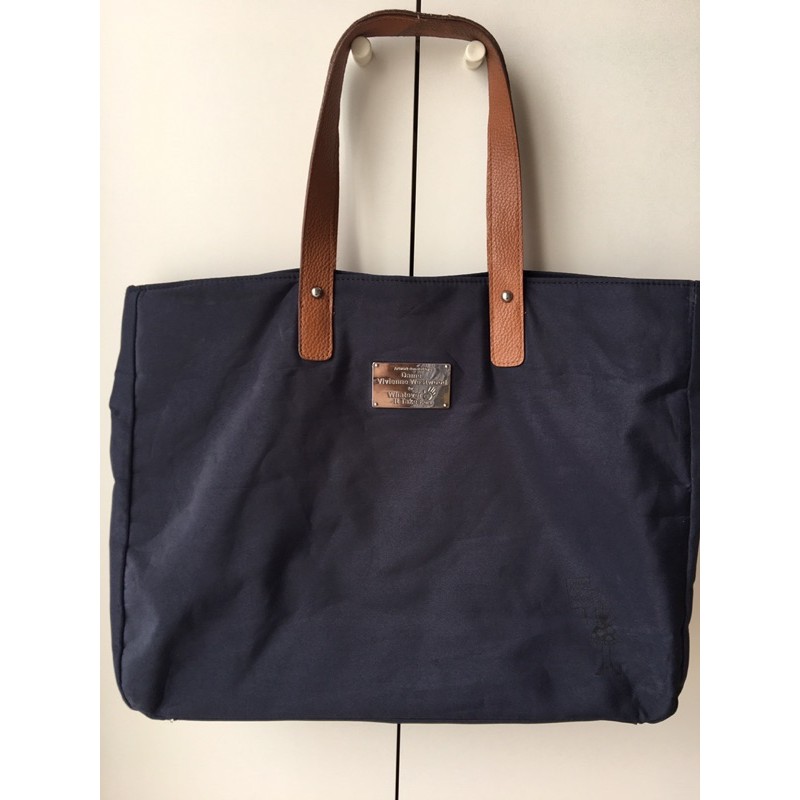 Vivienne Westwood x Whatever It Takes Preloved Hand Bag Navy