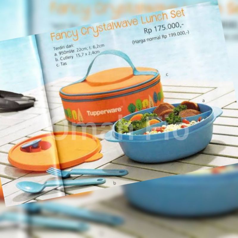 Tupperware Fancy Crystalwave lunchset