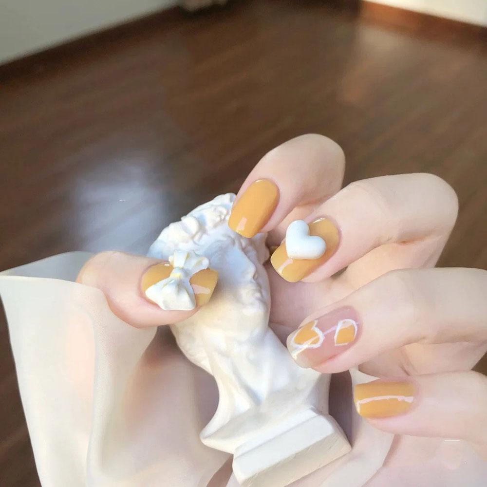 Mxbeauty 3D Nail Art Rhinestones 50pcs Charms Bentuk Hati Manikur Aksesoris Dekorasi Nail Art