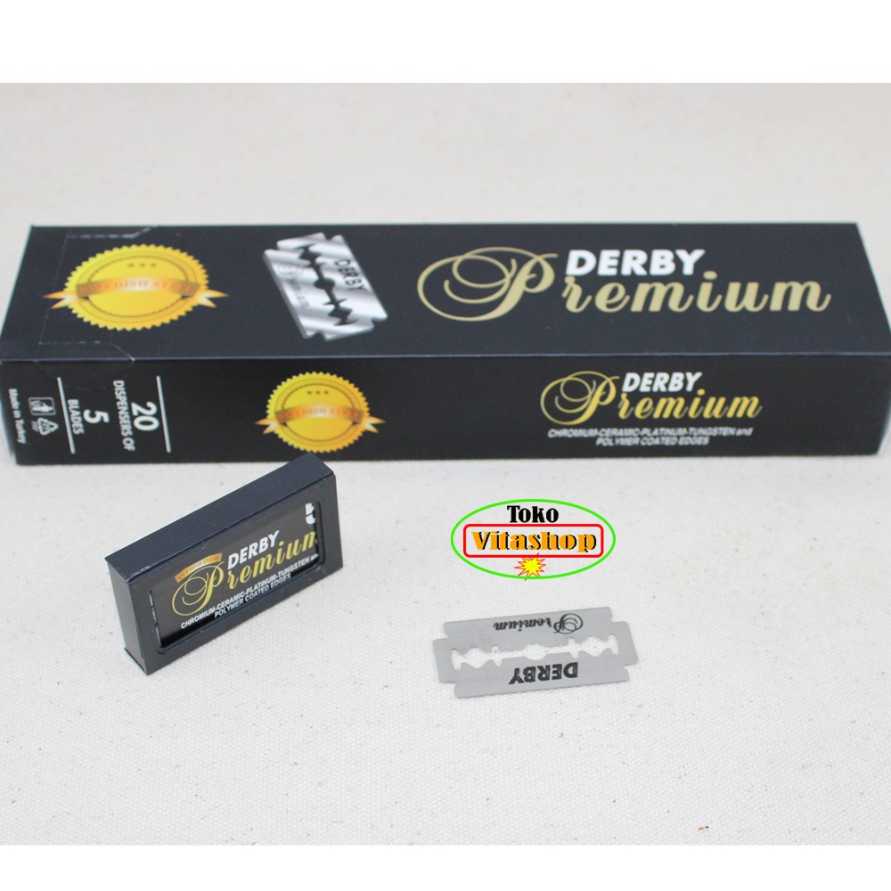 Original Silet Alat Cukur Derby Premium Alat Mencukur Rambut 1-PACK isi 5pc