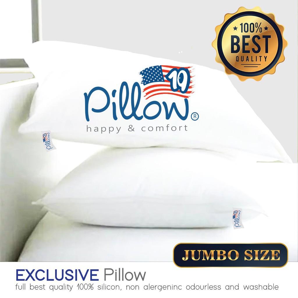 Bantal Tidur Silikon 40 x 60 cm Standar Hotel USA Silicon Pillow