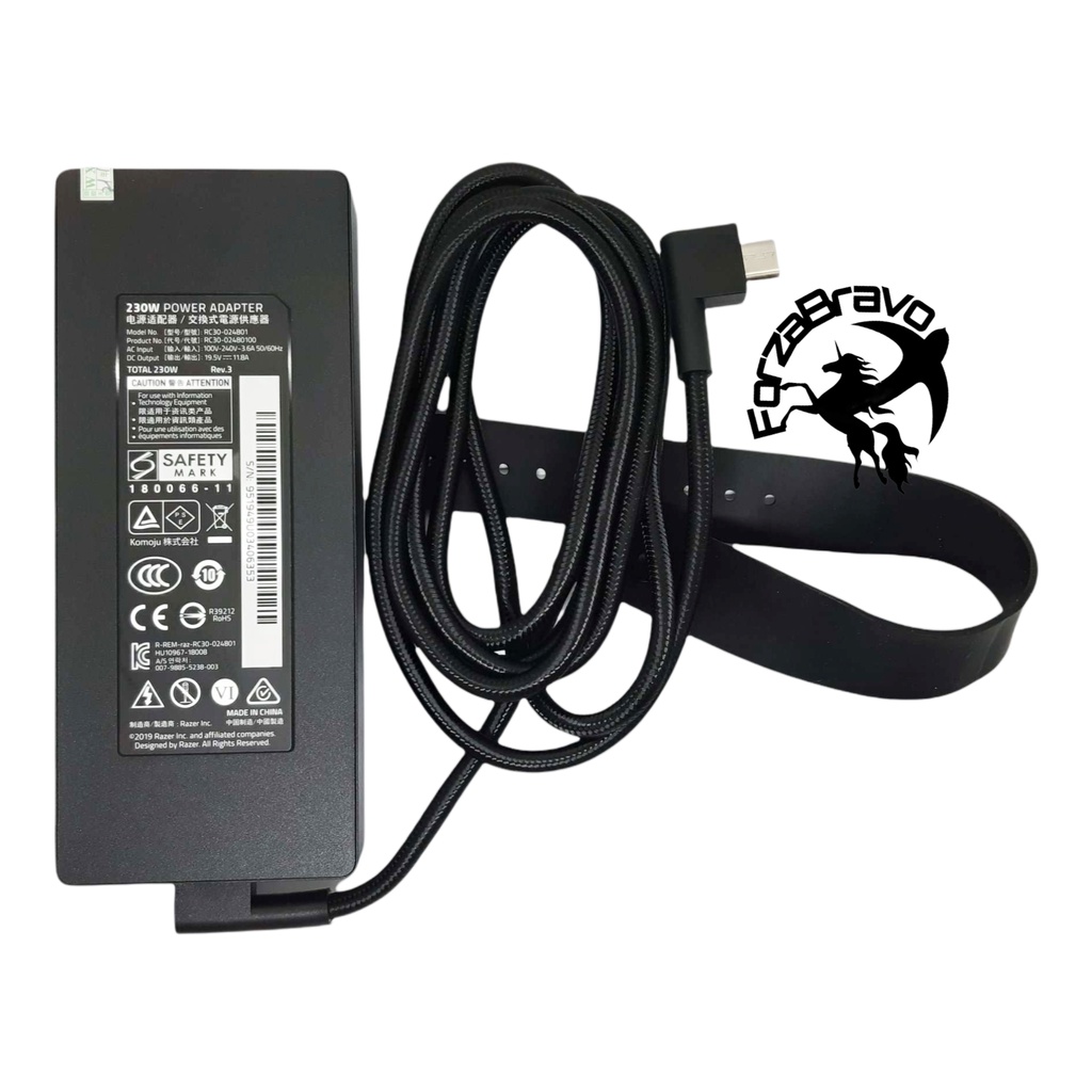 ADAPTER LAPTOP RAZER BLADE 15 GTX1060 GTX1070 RC30-024801 19.5V 11.8A