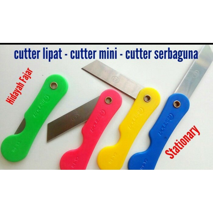 

NEW. PISAU CUTTER MINI LIPAT WARNA WARNI