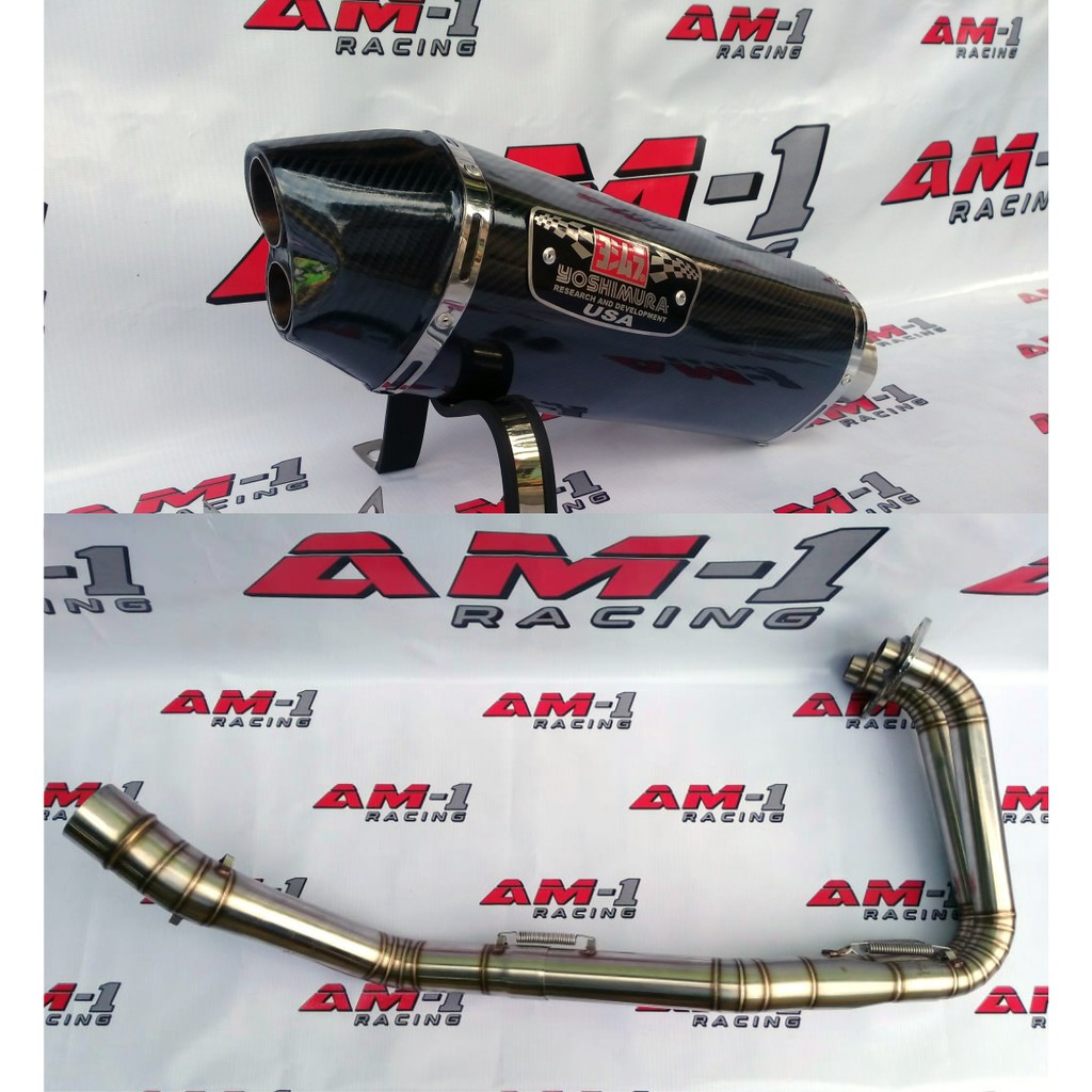 Knalpot Racing Yoshimura R77 Carbon Lobang Double Cbr250rr Cbr 250rr Cbr 250 rr