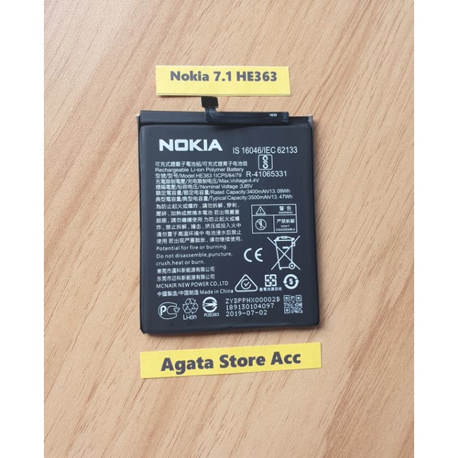 Baterai Nokia 7.1 plus HE363 Original Battery 7.1+ HE 363 Ori New
