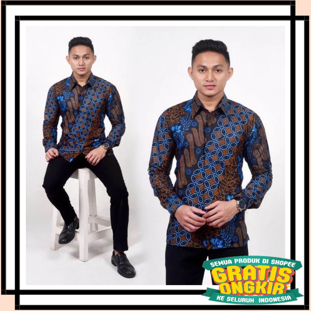 BATIK SEMARANG MURAH - TERBARU TERKINI / Kemeja batik pria mustika