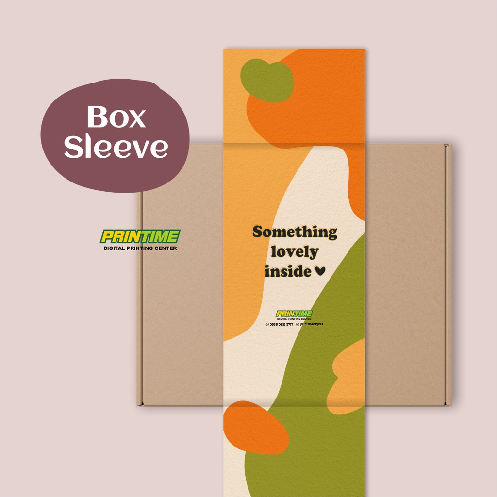 

CUSTOM SIZE _ Box Sleeve / Packaging Sleeve / Slide box packaging / bungkus packaging - paperbelt - PRINTIME