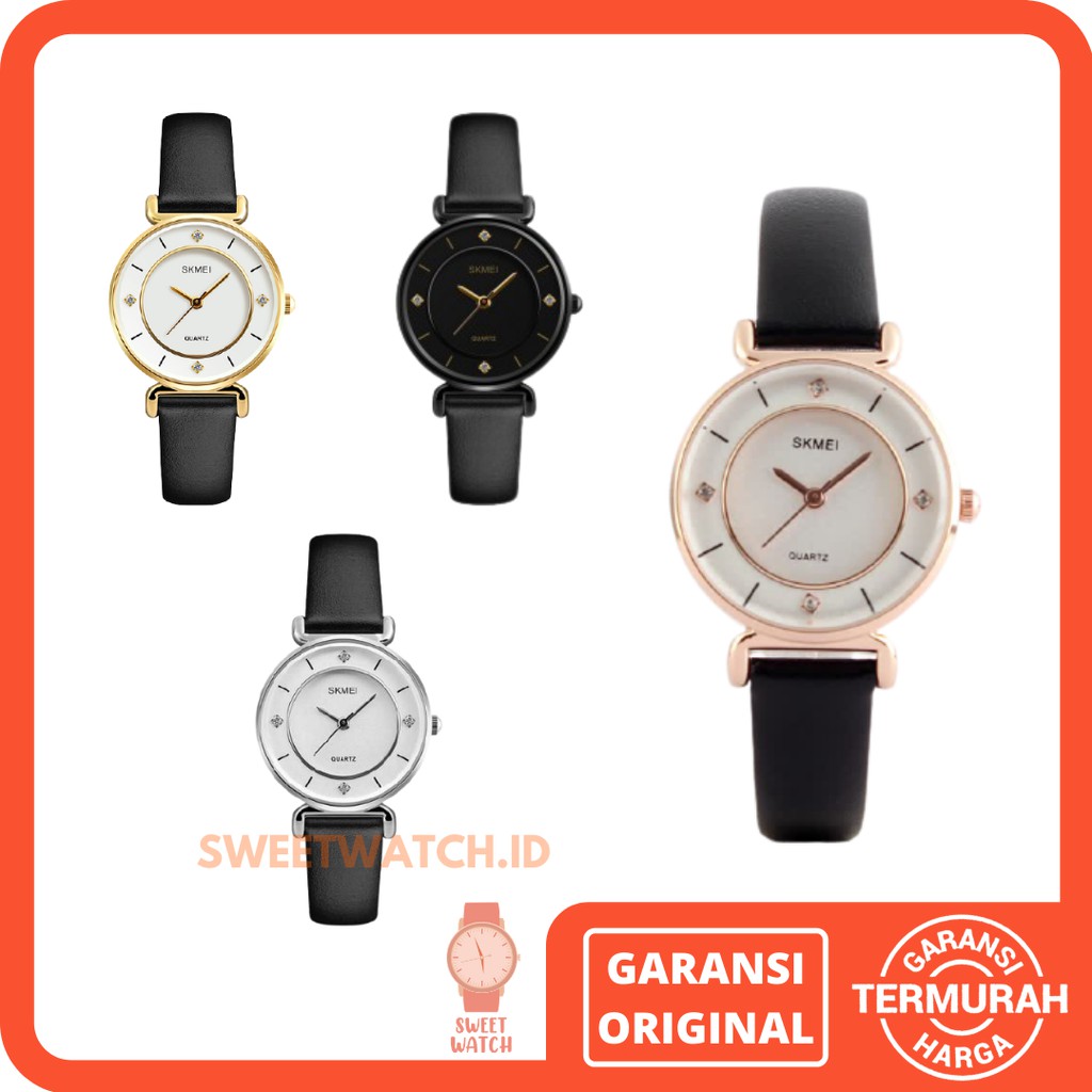 Jam Tangan SKMEI 1330 Jam Skmei Jam Tangan Cewek Jam Tangan Wanita Jam Tangan Kulit Jam Cewek