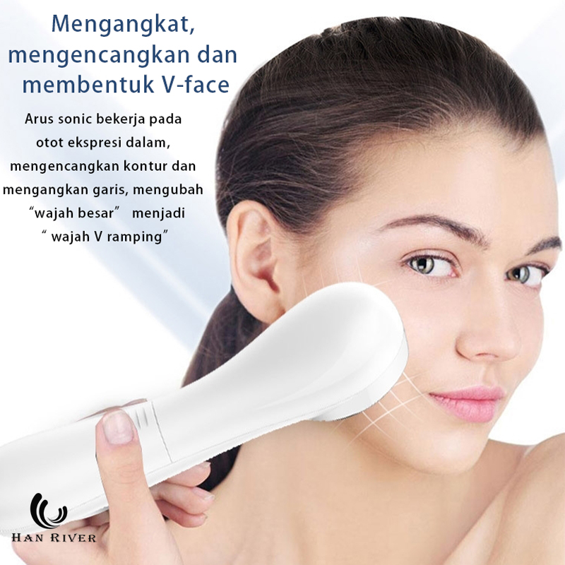 Alat Setrika Wajah HRDRY01WH/Pemijat Perawatan Kulit /Anti Anging Facial Massage