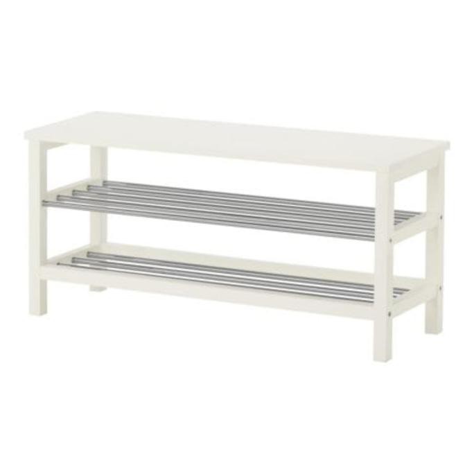 Ikea Tjusig Bench Shoe Rack Bangku Kursi Rak Sepatu 108x34x50 Cm Shopee Indonesia