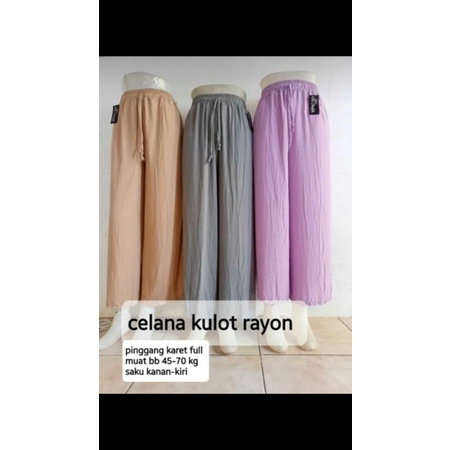 kulot rayon // clana kulot// kulot rayon polos