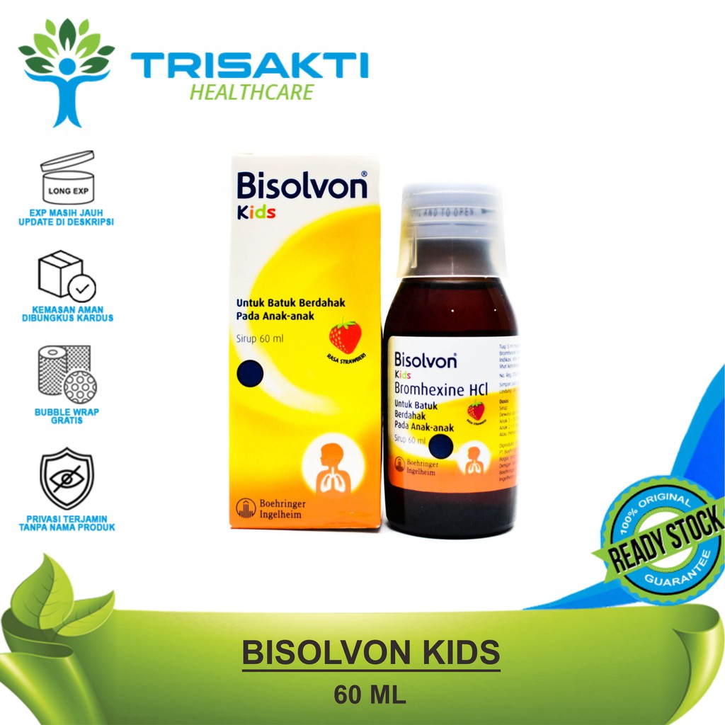 Jual BISOLVON KIDS SYRUP 60 ML - MEREDAKAN DAN MENGENCERKAN DAHAK ...