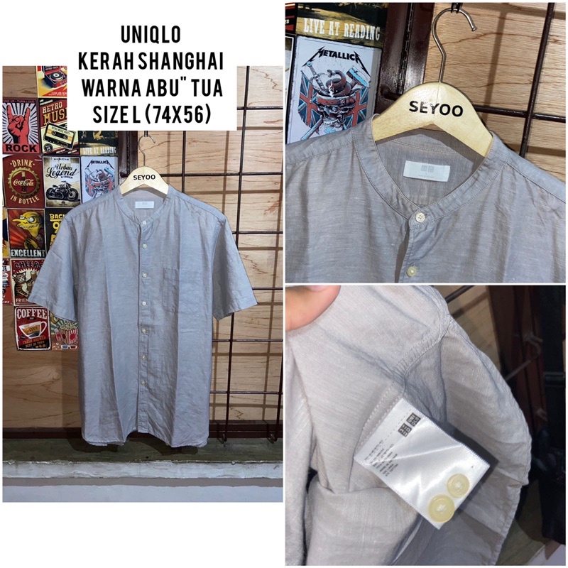 KEMEJA UNIQLO SHANGHAI SECOND