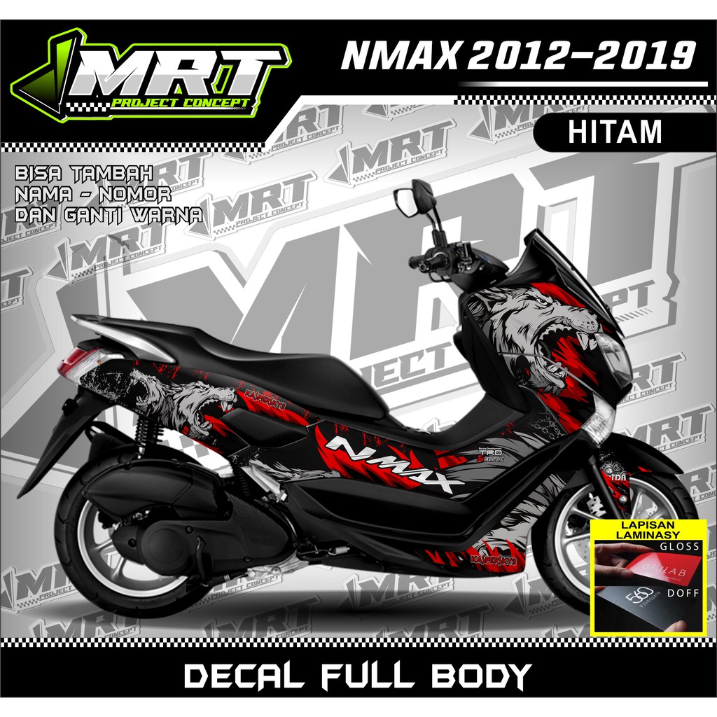 COD Decal Nmax Tahun 2012-2019 Full Body, Stiker Dekal Nmax 2012-2019 Full Body